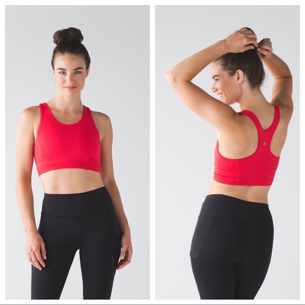 lululemon athletica Red Sports Bra